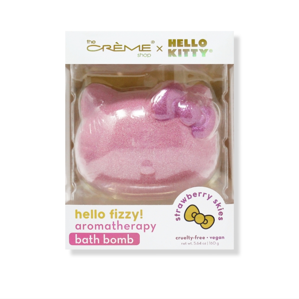 Hello Kitty x The Creme Shop Bath Bomb 🫧🩷✨ Scent : Strawberry Skies 🆕